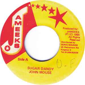 

7inch Record JOHN MOUSE Sugar Dandy NONE Jameeks 1990 Jamaica Reggae Ska Dub Used