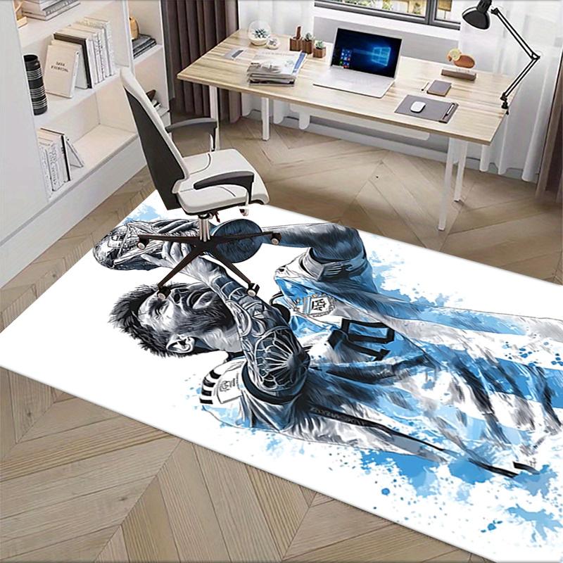 Argentina National Team Player Chair Mat Home Decor, Sofa Rug, Office Carpet Gift for Soccer Fans Suitable for Bedroom, Living Room