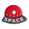 Space-Themed Astronaut and Spaceship Charm Set: Decorative Accessories for Kids