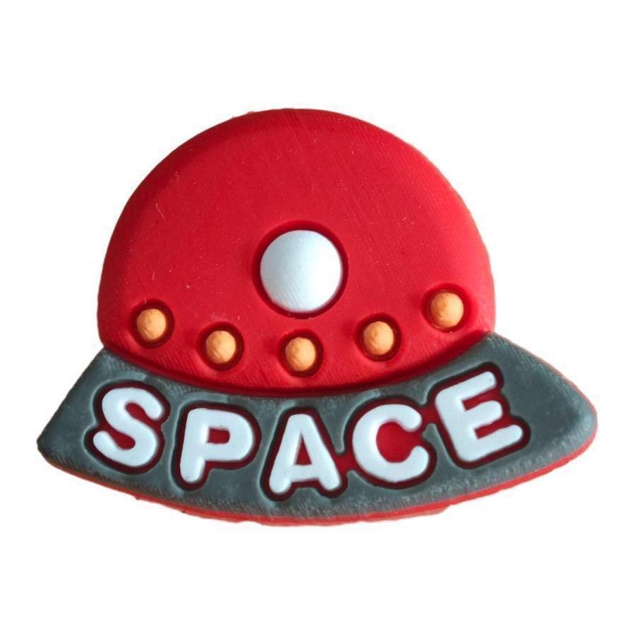Space-Themed Astronaut and Spaceship Charm Set: Decorative Accessories for Kids