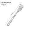 Titanium Cutlery Set: 4-Piece Fork, Spoon, Knife & Chopsticks for Outdoor Camping