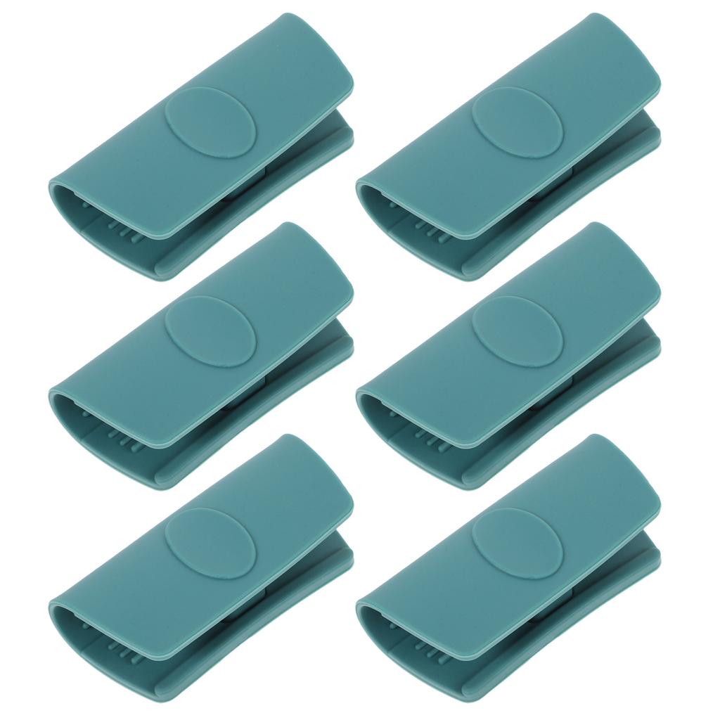 6Pcs Silicone Pot Handle Covers Heat Resistant Non Slip Sleeves Heat Proof Grip Covers for Pots Pans Woks Kitchen Safety Handle