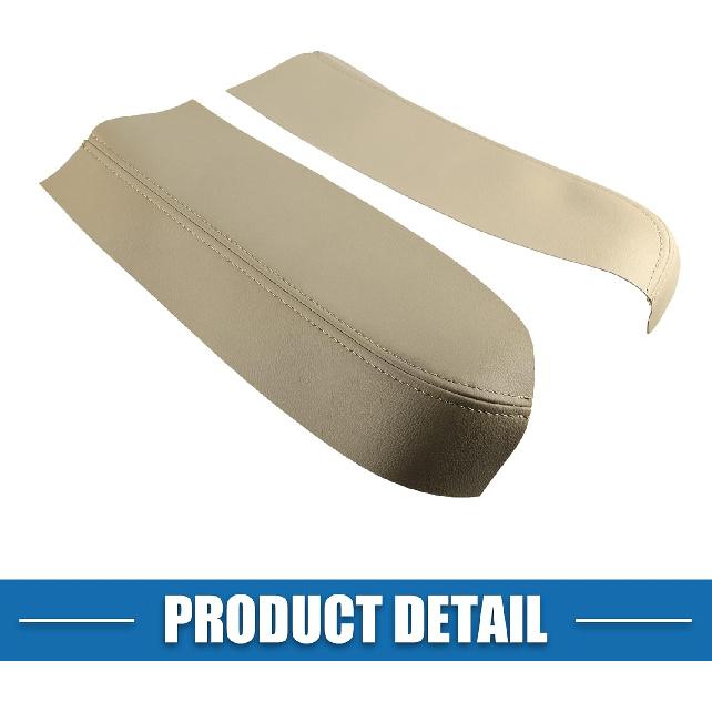 Car Front Door Panel Armrest Cover Interior Door Trims for Toyota Prius 2004-2009 Beige 1 Pair