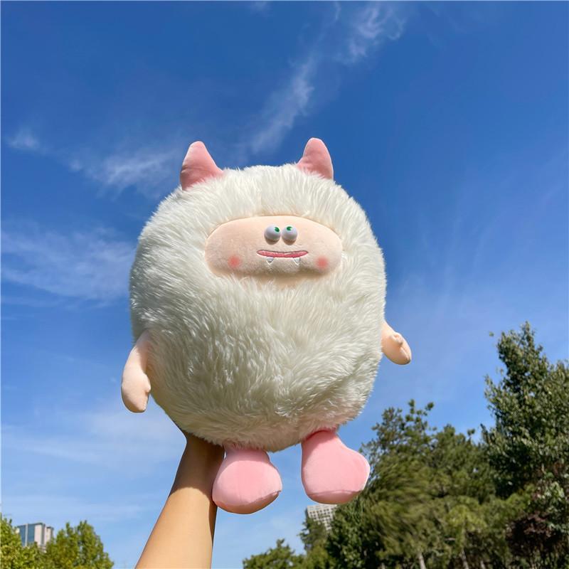 New long-haired little monster doll monster doll plush toy funny rag doll throw pillow girl