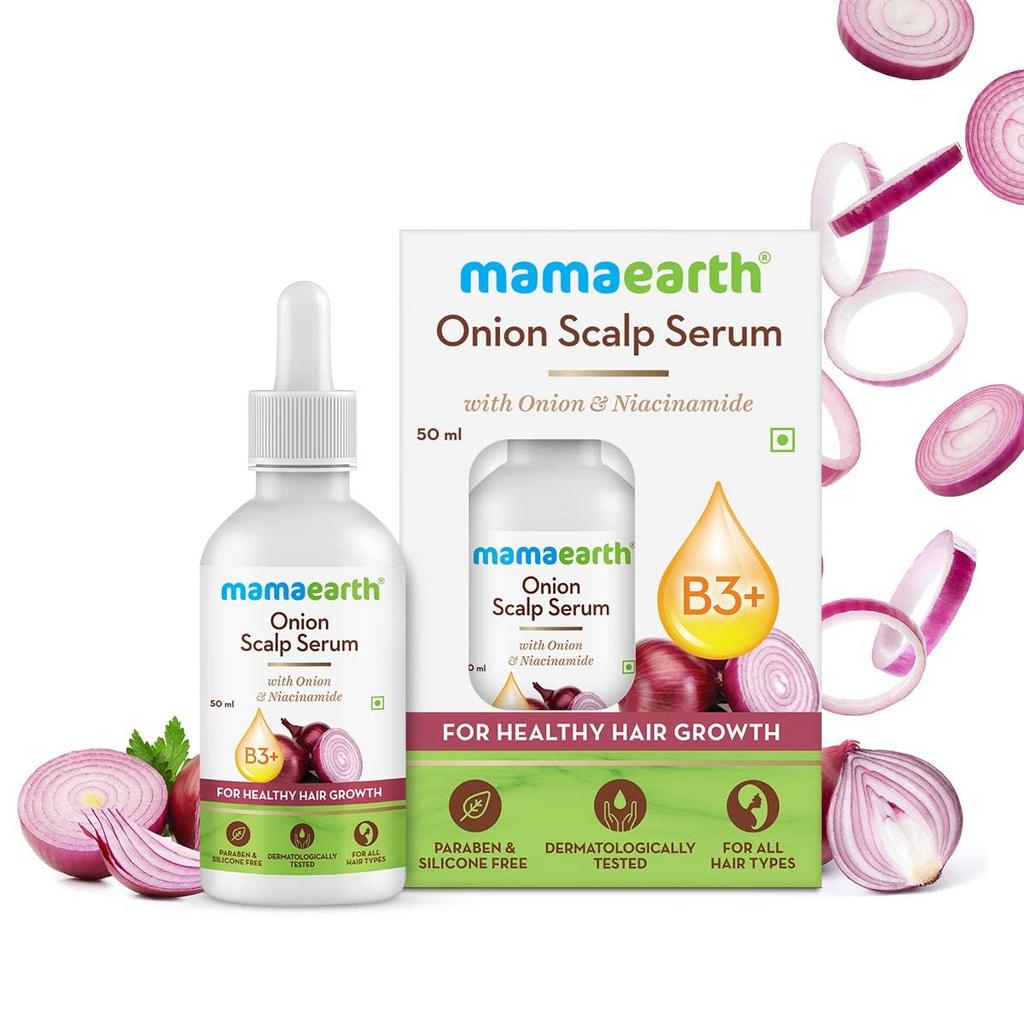 Mamaearth Onion Scalp Serum 50ml Pack of 1 For Healthy Hair Growth And Stronger Scalp