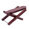 ORTEGA OWFS-1WR Guitar Footrest, Wooden Birch, 5-Level Adjustable, with Guitar Head Design, Wine Red