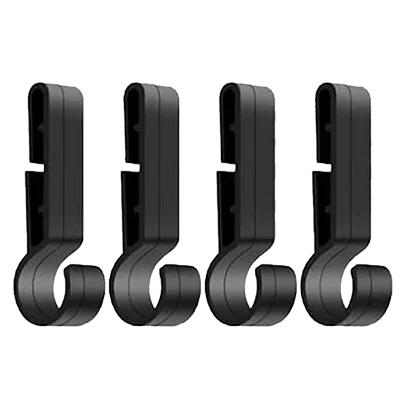 

4-20 Pieces Helmet Headlight Hooks - Black ABS Plastic Headlamp Clips for Various Hard Hat, Working Secure Helmet Accessories