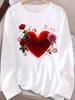 (Asian Size) Long Sleeve T-shirts Casual Clothing Women butterfly cute o-neck Print T Shirt autumn winter spring Fashion Top Graphic Tee