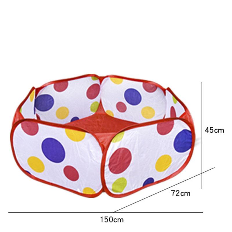 Cort Pliabil Portabil Interior Exterior Jucării Educative Colorate Piscină cu Bile Oceanice Loc de Joacă Casă Cadou Pentru Copii Copii