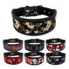 Flower Line Print Reflective Adjustable Pet Dog Puppy Collar Soft Neck Strap