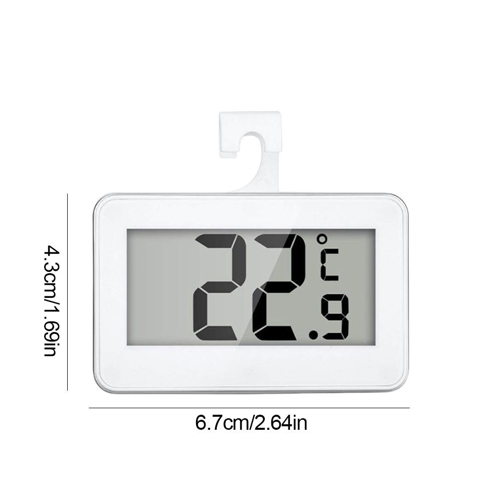 Digital Refrigerator/Freezer Thermometer LCD Display Household Thermometer Hanging Hook Mini Refrigerator Fridge Thermometer