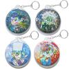 Samcos Keychain Badge Protective Set of Laser Collection High Protects Scratch Ita Anime Round Badge Fits 58mm Badges Covers, Covers, 10, Cut, Strap,