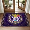 Anderlecht FC Design Crystal Velvet Rug Soft Decorative Mat for Bedroom Entrance