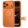 Skyddande fodral case för iPhone 17 Pro Max Magpeak Magsafe CC - matt orange