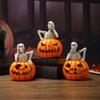 Pumpkin Skull Skull Shaped Lamp Halloween Theme Ornament Stylish Decorative Light Indoor and Outdoor Festives Decoration