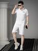 Ozhouzhan 2025 Summer New Trendy Polo Shirt Men's Fashion T-shirt High End Casual Lapel Short Sleeve T-shirt