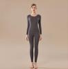Women's Class A Fleece-Lined Thermal Cashmere Underwear Set - Antibacterial Autumn/Winter Top and Pants.