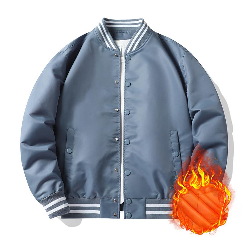 Farbeingesetzte Baseball-Uniform Herren Frühling und Herbst Bomberjacke Herren und Damen Gleicher Stil Paarkleidung Ins Trendige Arbeitsjacke
