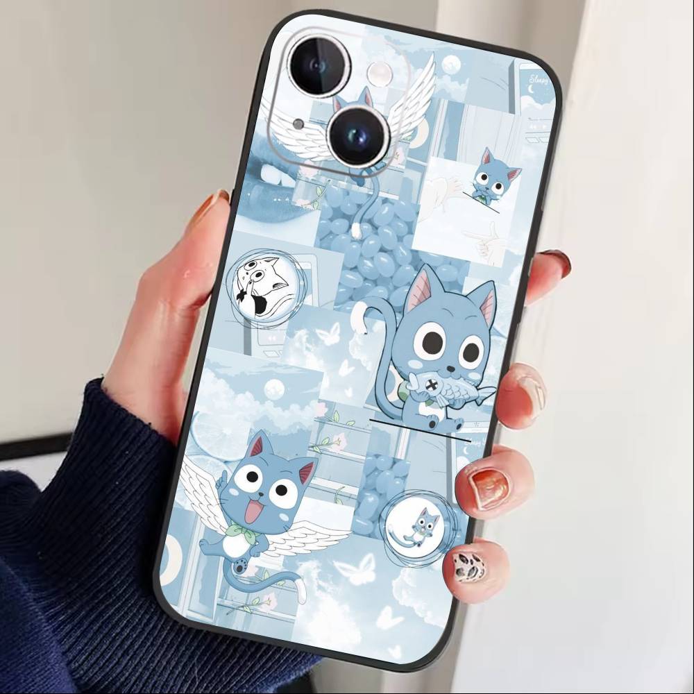 ANIME I-FAIRY TAIL Phone Case For iPhone17,16,15,14,13,12 Plus,Max Soft Silicone Black Cover