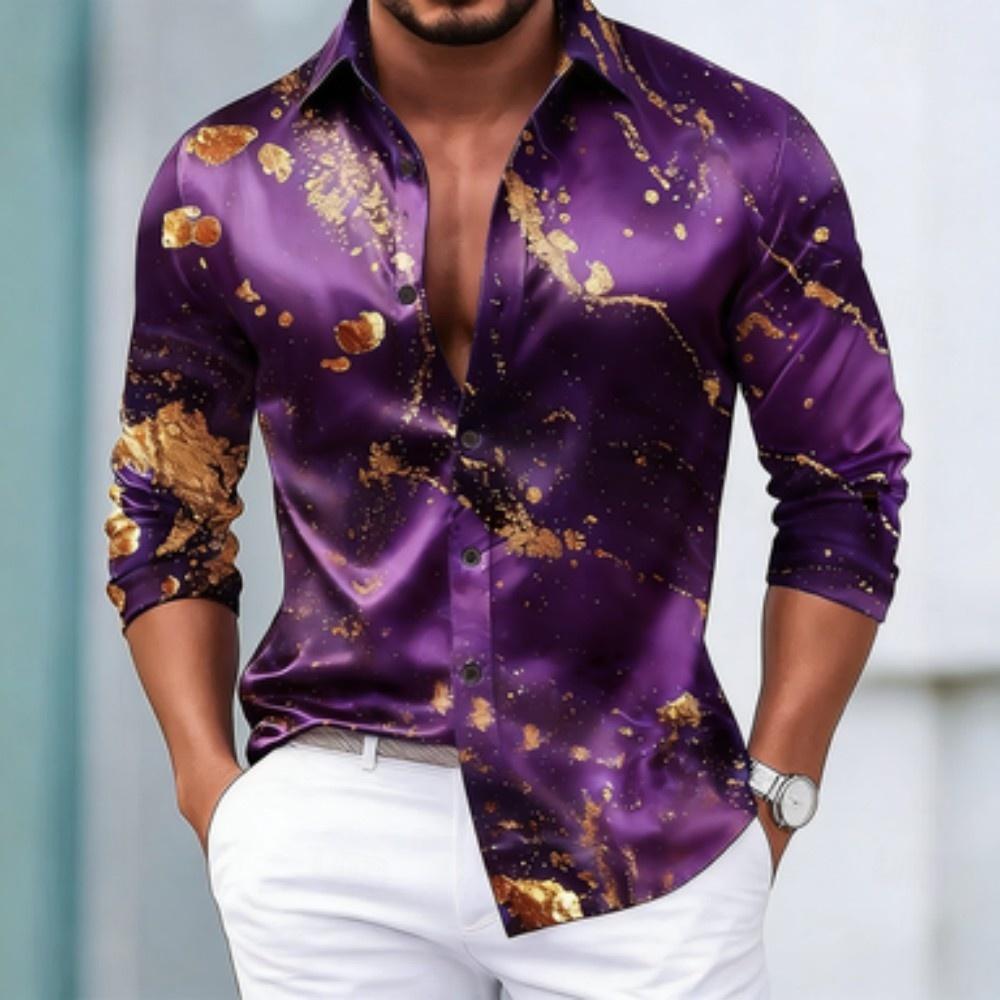 Men's Autumn Casual Fashion Long Sleeved Casual Collar Shirt Suitable t
