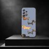 Cute Dachshund Dog Phone Case For Samsung S 25,24,23,22,30,21,10,9,Ultra,Plus,Lite,FE,4,5G Black Soft Case