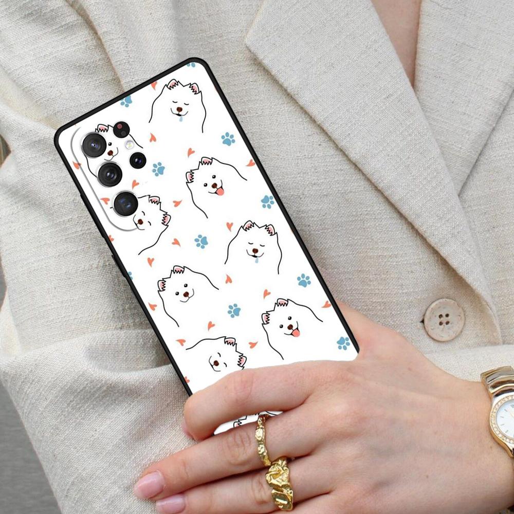 Samojeden Welpen Handyhülle für Samsung Galaxy S26 Ultra S25 S24 S23 S22 S21 S20 Note10 Hülle