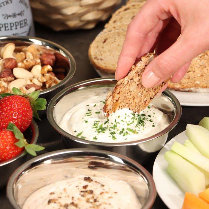 Ramequin - com-four - cf17193 - bol en métal - 8 pièces - 220 ml - argent