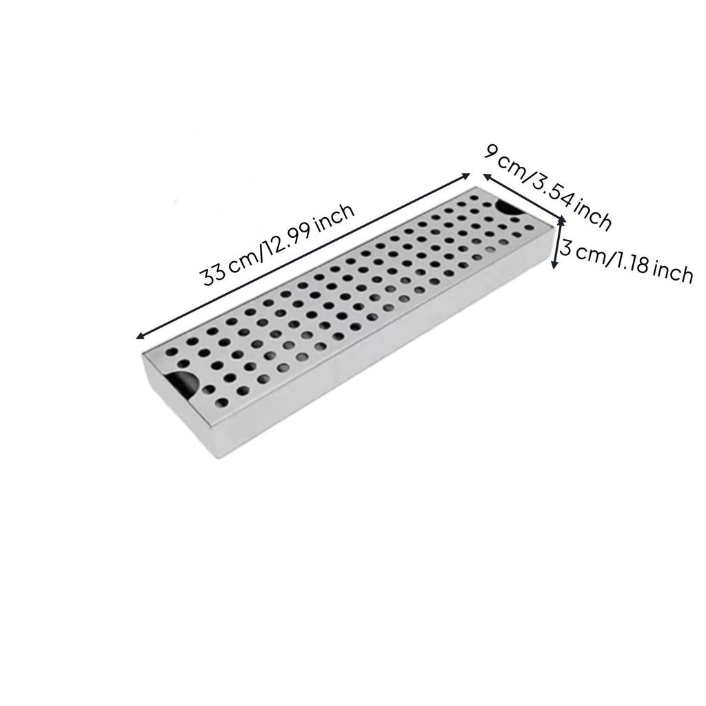 Drips Tray with Perforated Top RustResistant Coffee EasytoRinse Stainless Steel Drain Box