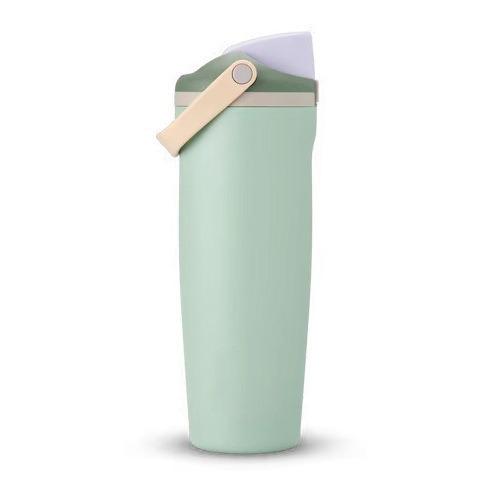 

30oz Insulated Water Bottle Straw Double Wall Vacuum Thermos Cup Leakproof Hot/Cold Drink for Gym Office Camping Car Travel Mug 900ml зелений