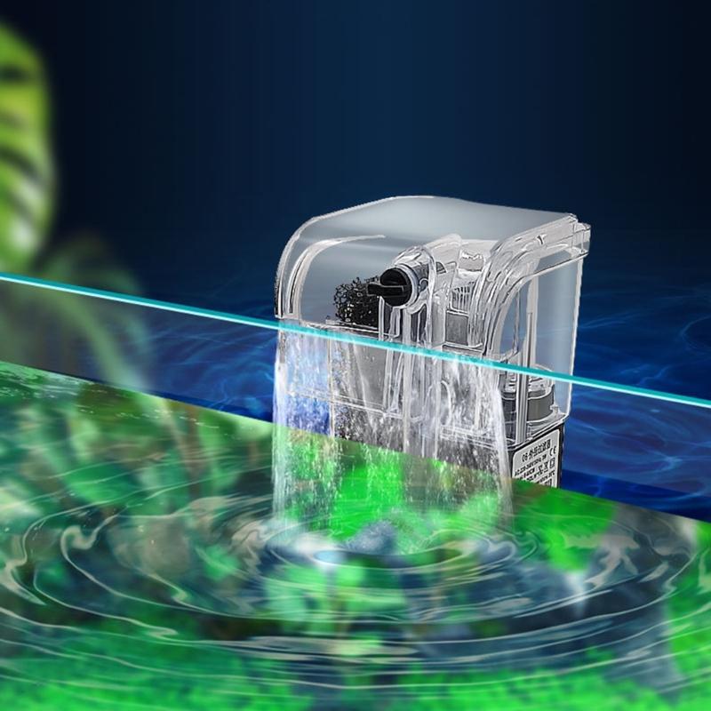 Adjustable Aquarium Filtration System for Quiet Settings in Fish Tanks Adjustable Flow, Suitable for Home Office Use