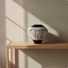 Decorative Vase Textured Tabletop White for Living Room, Entryway, Florists
