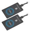 Adaptador Carregador Sem Fio Tipo C 2 Peças Receptor de Carregamento Portátil para Celular Tipo C