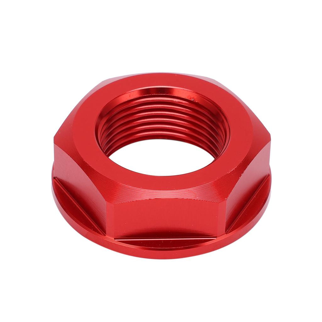 Motorcycle Rear Wheel Axle Nut M22x1.5 Aluminum Replacement for Kawasaki KX125 2003‑2008Red