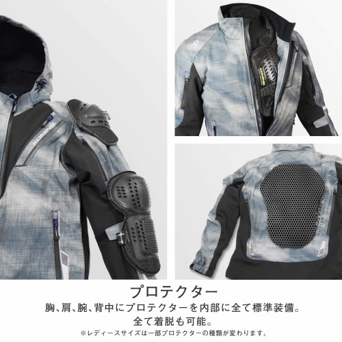KOMINE Motorcycle Protective Soft Shell Winter Parka-Ife JK-579 1066 For Autumn/Winter/Spring Cold Protection CE Standard Level 2 CE Standard Stretch
