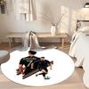 Cristiano Ronaldo Round Area Rug Perfect for Outdoor Dining Room Kitchen Bedrooms Antislip Round Carpet Anime Office Decor Perfect Gift for Women Men