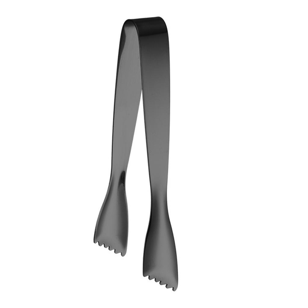 Ergonomic Ice Serving Tongs Rusts Resistant Stainless Steel Clip Easy Cleaning Professional Bartending Tool