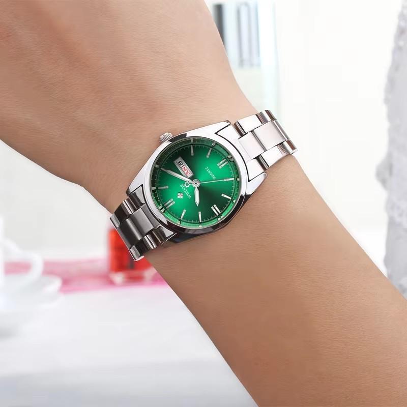WWOOR New Women Fashion Dress Quartz Watches Lady Stainless Steel Waterproof WristWatch Simple Clock
