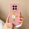 Cases For OPPO Realme12 12x 5G Elegant Rose Letter Soft Liquid Silicone Lens Protective Back Covers For Realme 12 X Bumper Funda