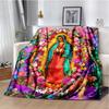 Our Guadalupe Ladies Blankets Lightweight Warm Mary Blankets Soft Religious Blankets For Bedroom Sofas