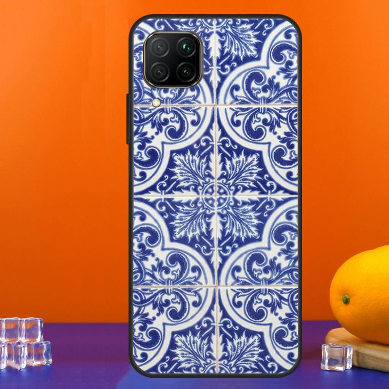 Portuguese Tiles For Huawei Nova 9 10 SE 5T 12i 12s 11i Y91 Y90 Y60 Y70 Y72 Y61 P60 Pro P20 P40 P30 Lite Case
