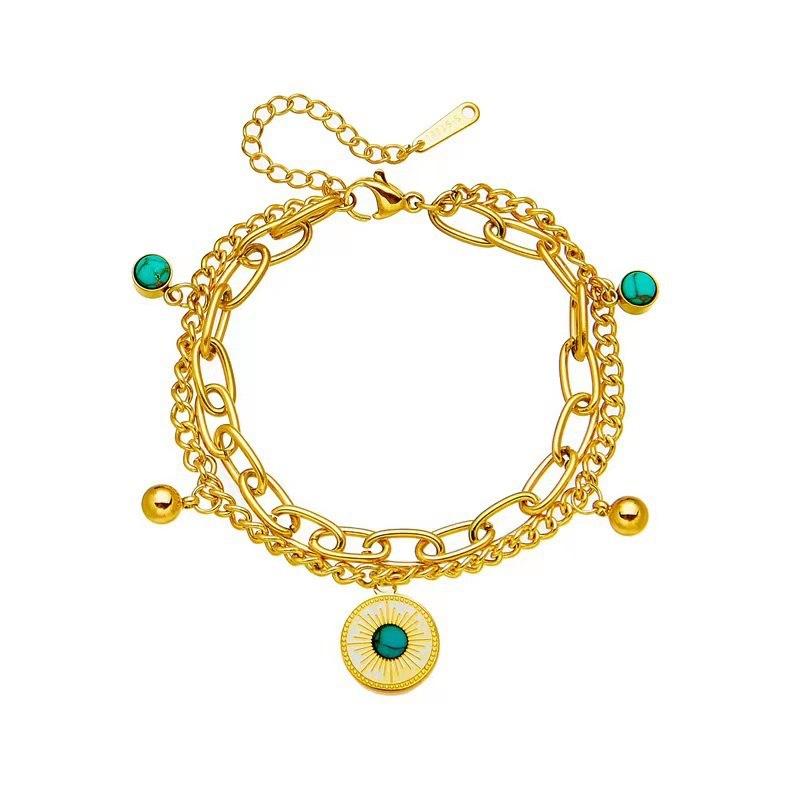 Bracelet vintage en acier titane pour femme, bracelet papillon, mauvais œil, amour, bracelets, steampunk, gothique, fête, bijoux de luxe, cadeau