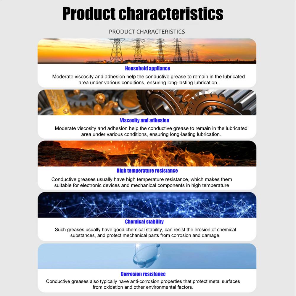 Electrical Contact Grease 30g Multi-Function Grease Electrical Dielectric Gel Improves Current Electronics Lubricant