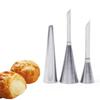 3pcs/set Puff Piping Bag Nozzles Set Stainless Steel Pastry Cupcake Cake Decorating Tips For Puff Cream Pastry Icing Nozzles