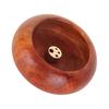 Vietnamese  Mini Round Incense Stick Buddhist Supplies Bowl Shape Incense Holder(Rosewood)