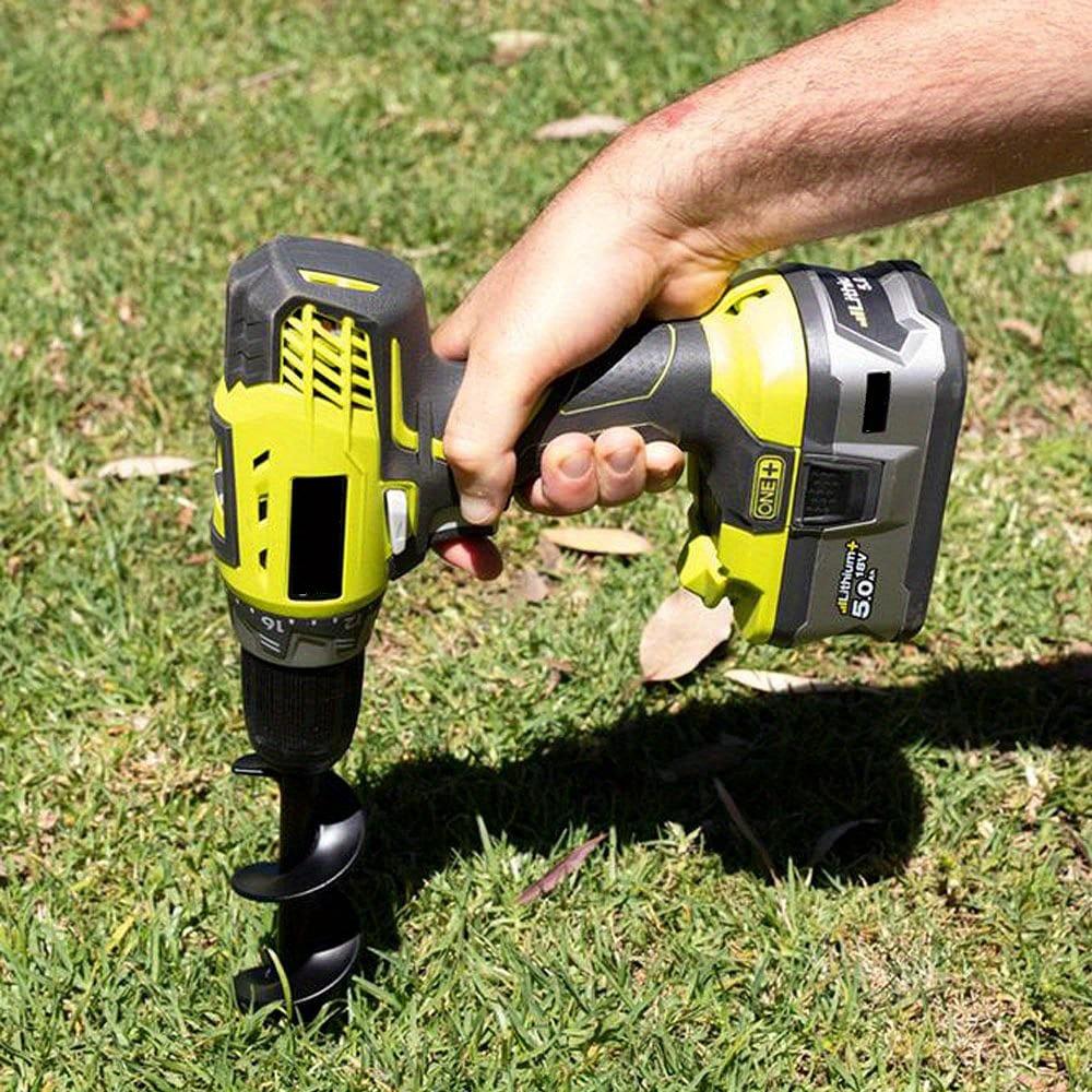 Earth Auger Bits for Ground Drilling, Garden Planting, and Post-Hole Digging