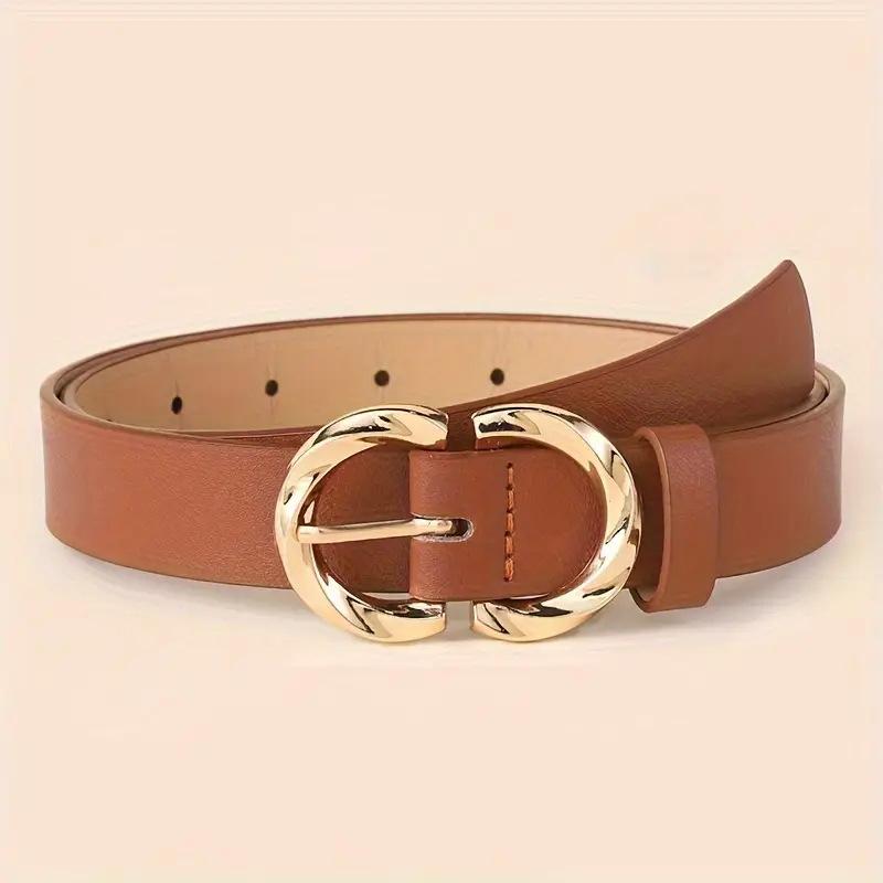 A Set of Three Women'S Minimalist and Stylish Versatile Belts, Classic Belts for Jeans and Dresses, Two-Ring Solid Color Elegant Belts
