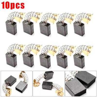Kohlebürsten 10PCS Teile Ersatz Schwarz + Gold