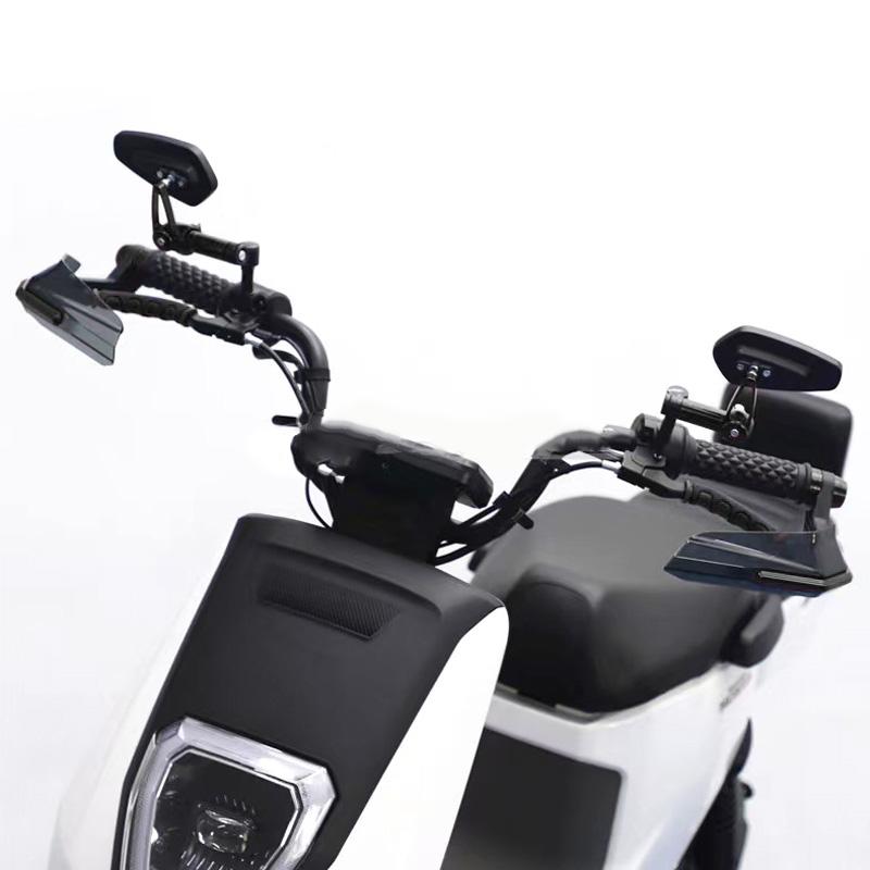 Motorcycle Handguard High Strength Impact Resistant Handlebar Wind Deflector for Motorbike BLACK