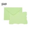 Decorative Envelopes for Special Occasions 50 Sets Wavy Edge Envelope And Card Set, Solid Color Smooth Elegant Western Style Writing Stationery,