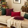 Chenille Kissenbezüge 45x45 cm Weich Dunkelgrün Dekorative Zierkissenbezüge Quadratische Kissenhüllen Unifarbene Kissenbezüge für Sofa